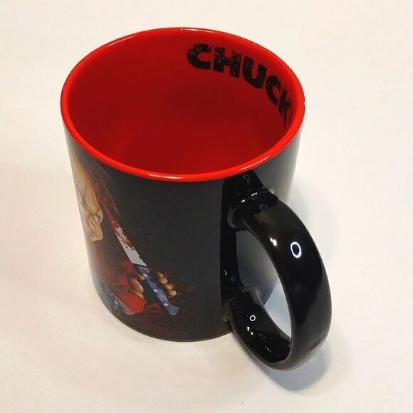 CHUCKY Childs Play Red Halloween Oversized Coffee Mug NWT - Picture 7 of 16